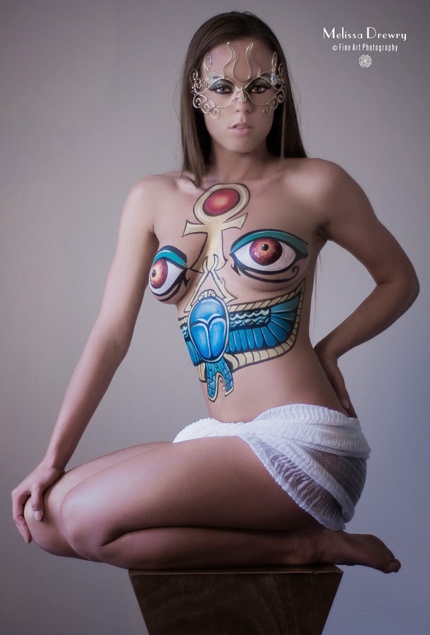 Mandi Ilene Face And Body Painter Egyptian Eyes Geisha