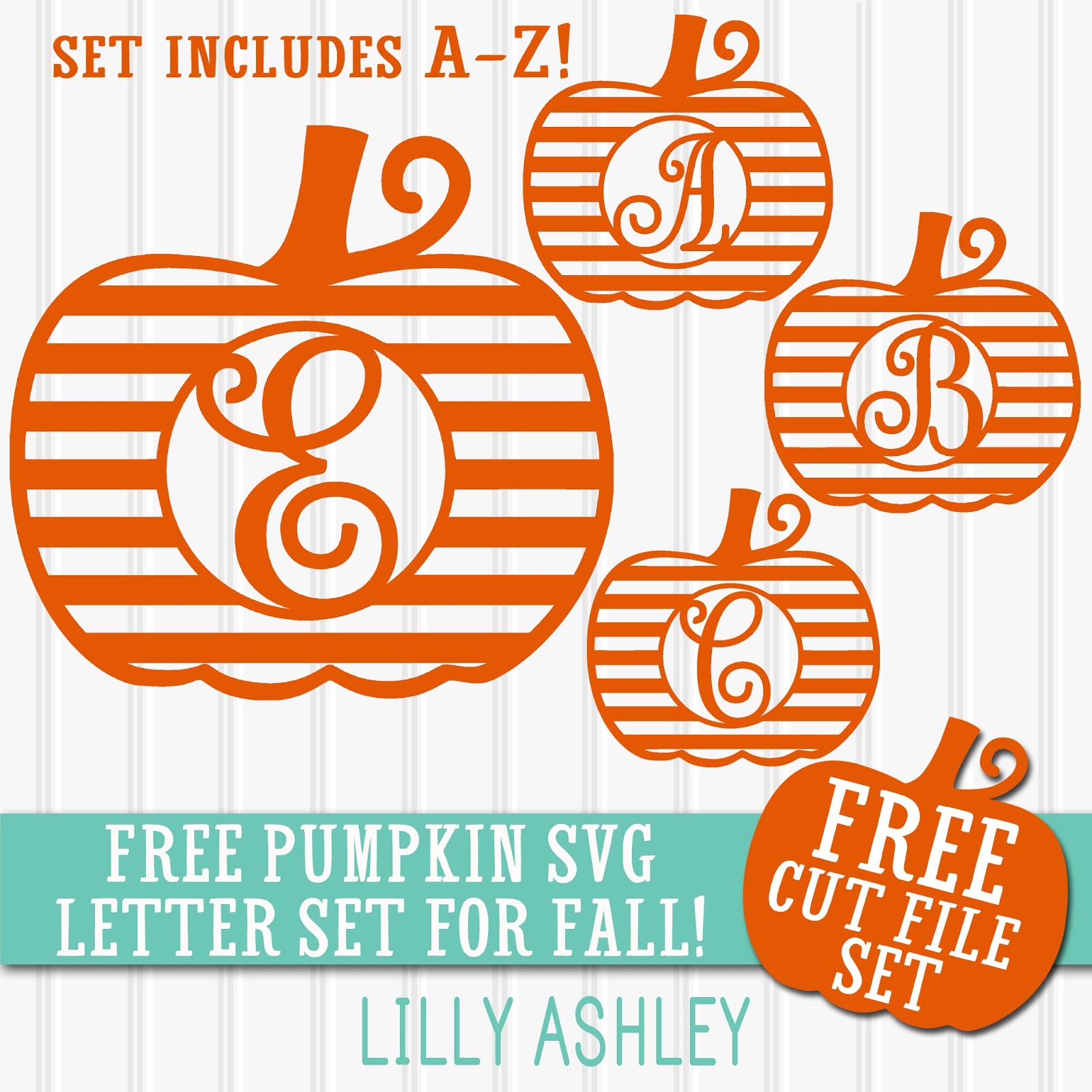 Make it Create by LillyAshley...Freebie Downloads: Free Pumpkin SVG Letter Set