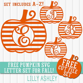 Pumpkin SVG free set monogram svg
