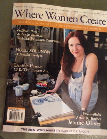 My studio featured in Where Women Create!