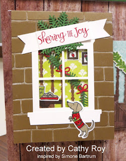 Stampin' Up! Ready for Christmas Card by Cathy Roy ~ 2017 Holiday Catalog