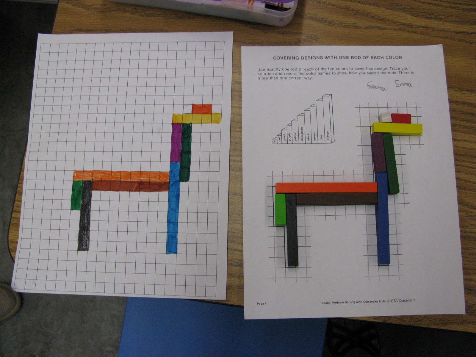 Cuisenaire Rod Worksheet