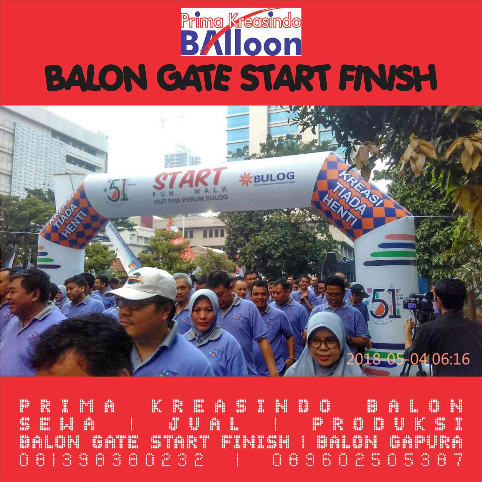 PRIMA KREASINDO BALLOON: Balon gate start finish DKI