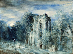 constable john abbey moonlight netley painting british 1833 ruins watercolor victorian 1837 watercolour pencil 1776