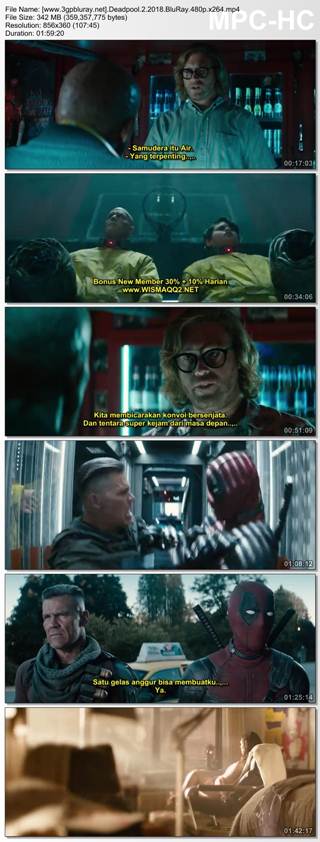 Screenshots Download Deadpool 2 (2018) BluRay 480p & 3GP Subtitle Indonesia Screenshots Download Deadpool 2 (2018) BluRay 480p & 3GP Subtitle Indonesia