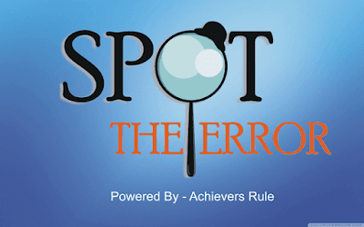 English Quiz: Spotting Error Questions and Answers English Quiz: Spotting Error Questions and Answers