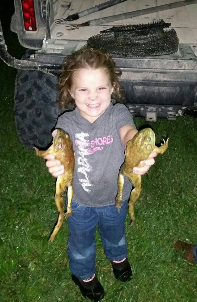 Marian's Hunting Stories, etc., etc., etc... Kids Frog Gigging