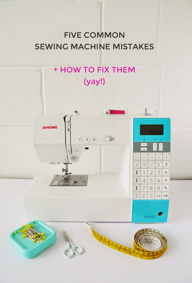 Common sewing machine mistakes + how to fix them