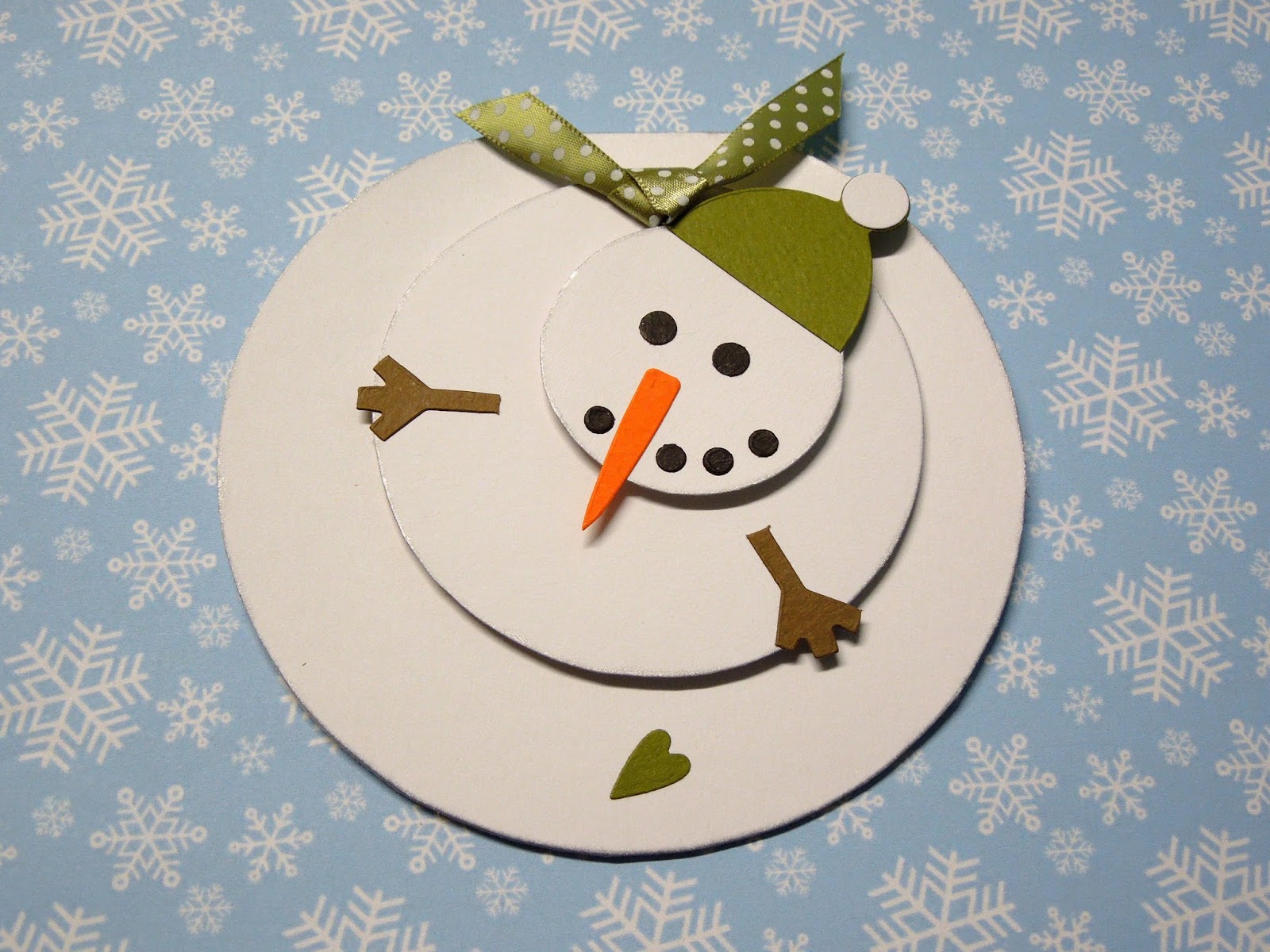 Just B.: Schneemann-Karte