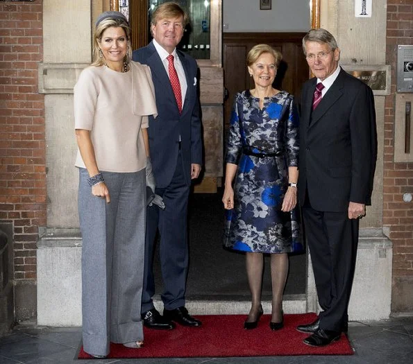 Queen Maxima wore Natan top from Fall-Winter 2019 colection. The Queen's new outfit is from Belgian fashion house Natan