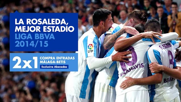 Celebra en La Rosaleda tu premio como Mejor Estadio de la temporada 2014/2015