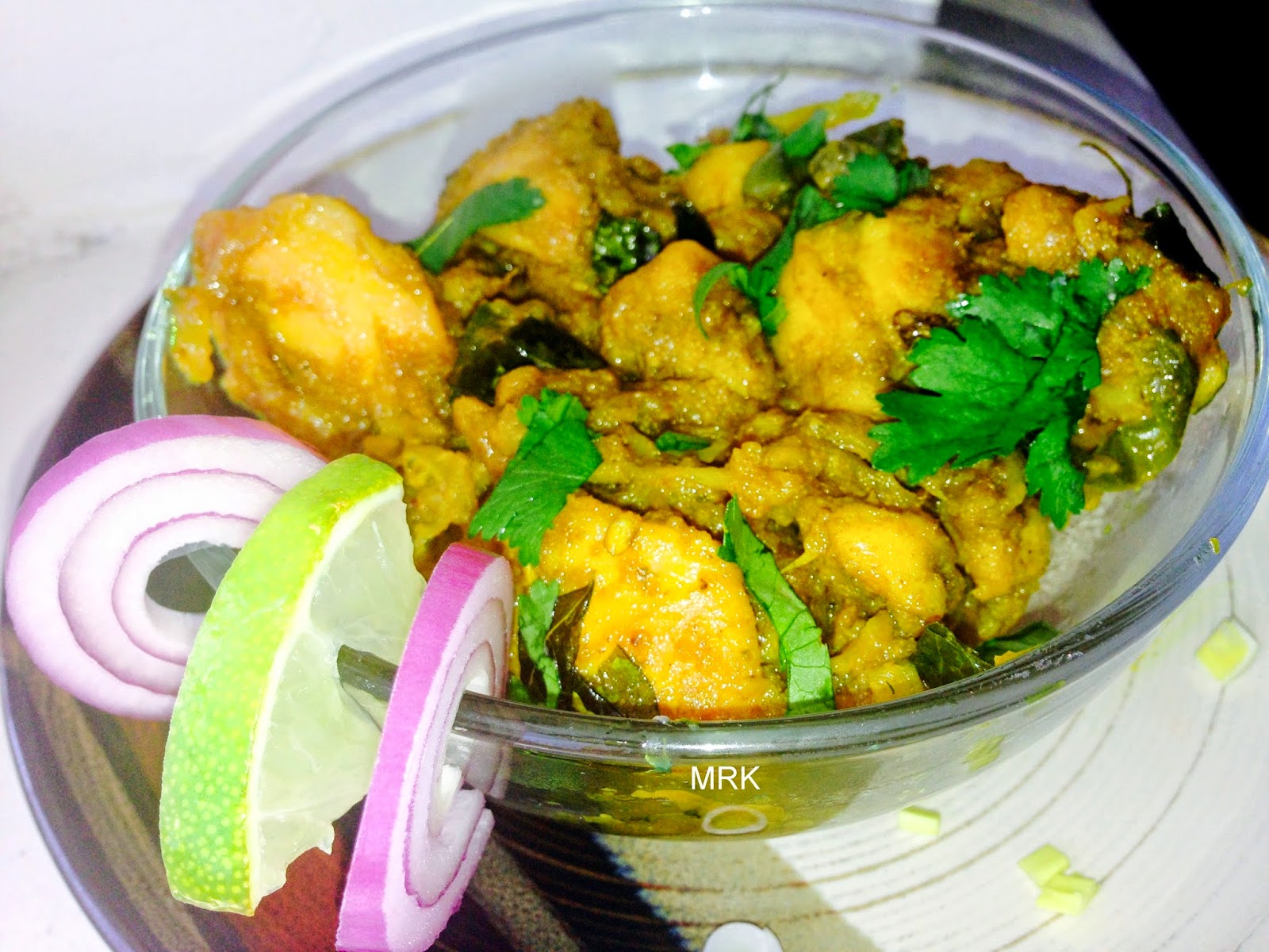 My Cooking.. at home ) Coriander Chicken fry