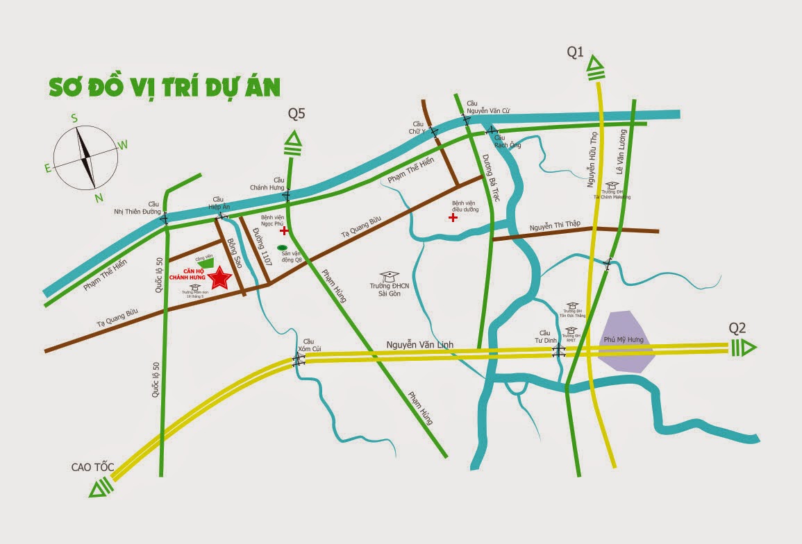Vị trí chung cư Chánh Hưng Quận 8