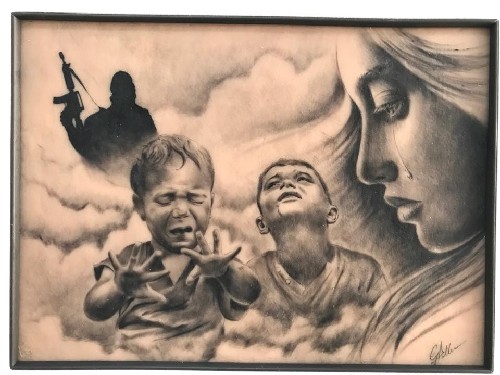 Gabriele Pellerone, quadro tatuato gabriele pellerone artista