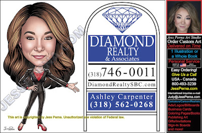 Diamond Realtor Business Card and House Sign