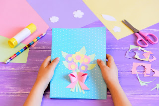 DIY Pop Up Cards - Colorful Bouquet of Flowers Card
