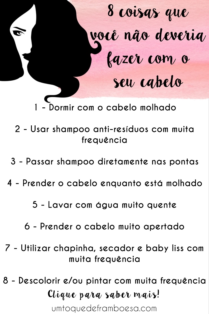 Entenda por que hábitos como dormir com o cabelo molhado ou amarrá-lo muito apertado pode ser prejudicial aos seus fios!