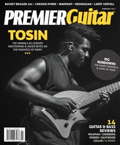 Premier Guitar - February 2017 | ISSN 1945-0788 | TRUE PDF | Mensile | Professionisti | Musica | Chitarra
Premier Guitar is an American multimedia guitar company devoted to guitarists. Founded in 2007, it is based in Marion, Iowa, and has an editorial staff composed of experienced musicians. Content includes instructional material, guitar gear reviews, and guitar news. The magazine  includes multimedia such as instructional videos and podcasts. The magazine also has a service, where guitarists can search for, buy, and sell guitar equipment.
Premier Guitar is the most read magazine on this topic worldwide.