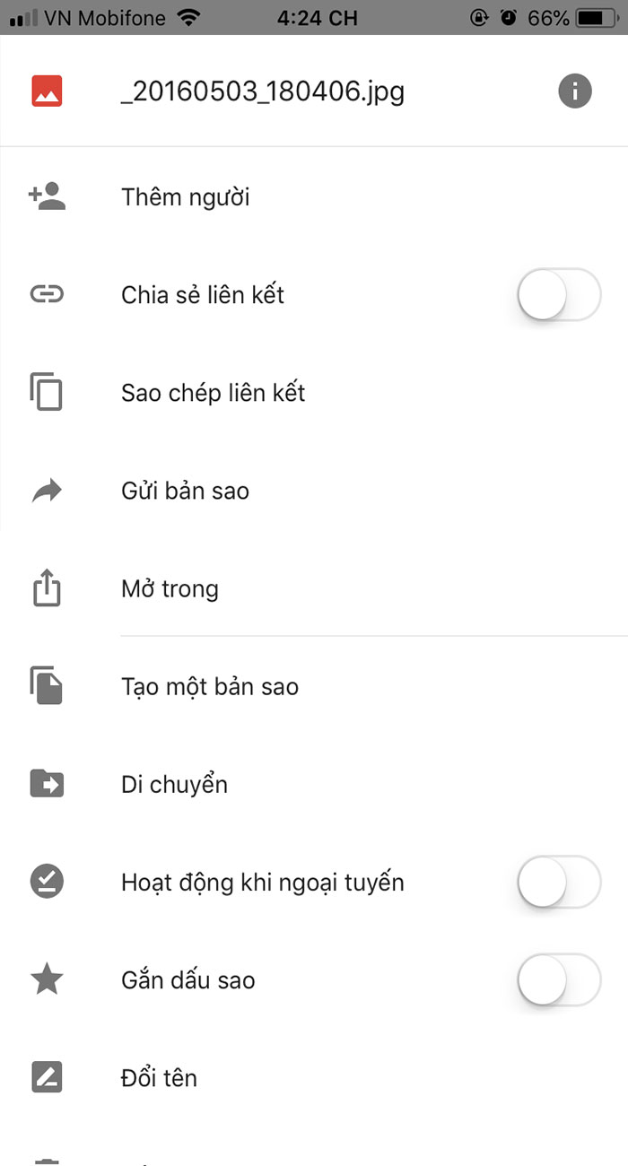 thao tác với các tập tin ở trên google drive ở Android và IOS thao tác với các tập tin ở trên google drive ở Android và IOS
