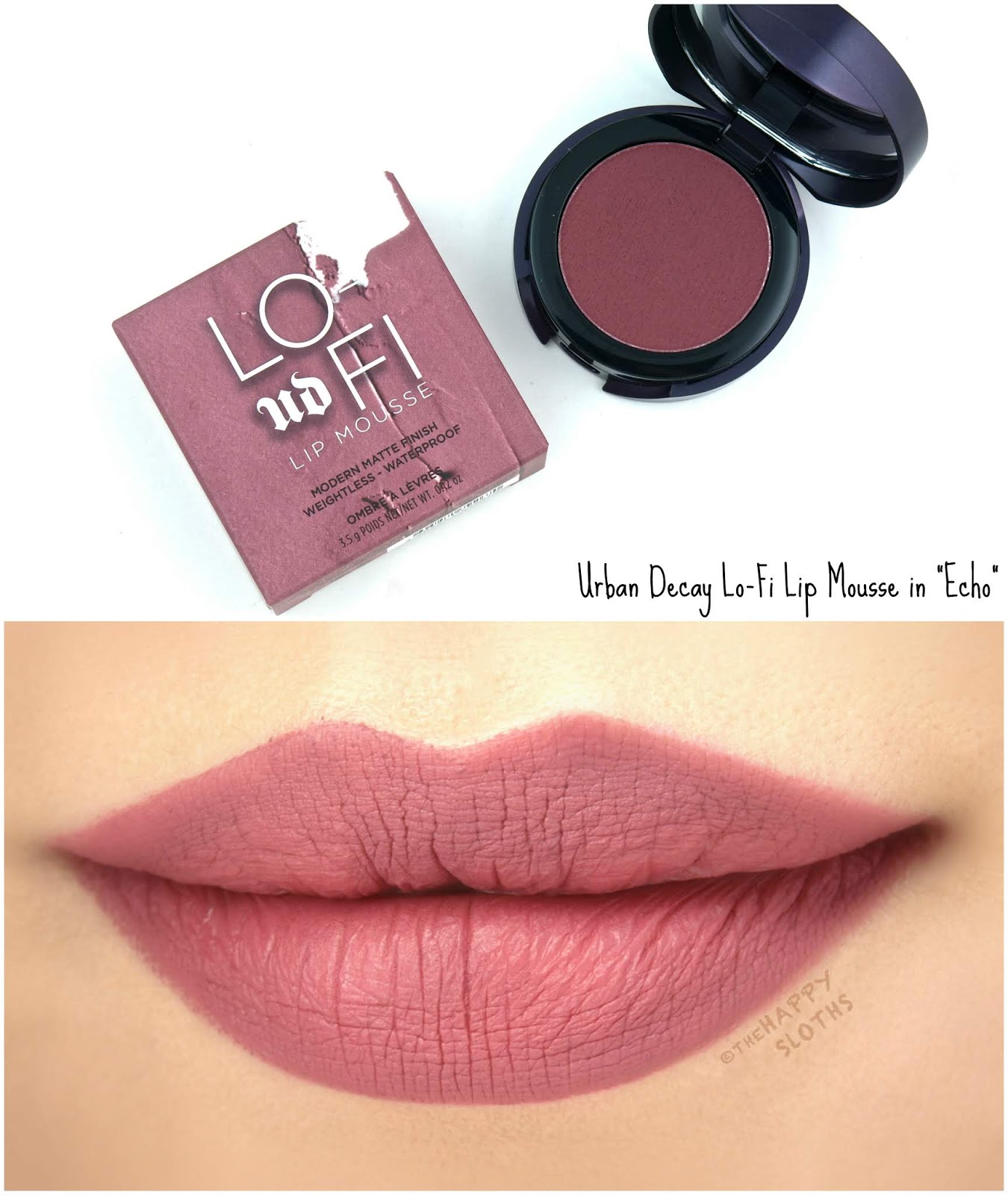 Urban Decay | Lo-Fi Lip Mousse in "Echo": Review and Swatches