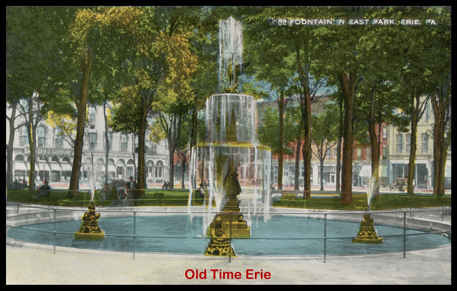 Old Time Erie Perry Square Fountain Light Show