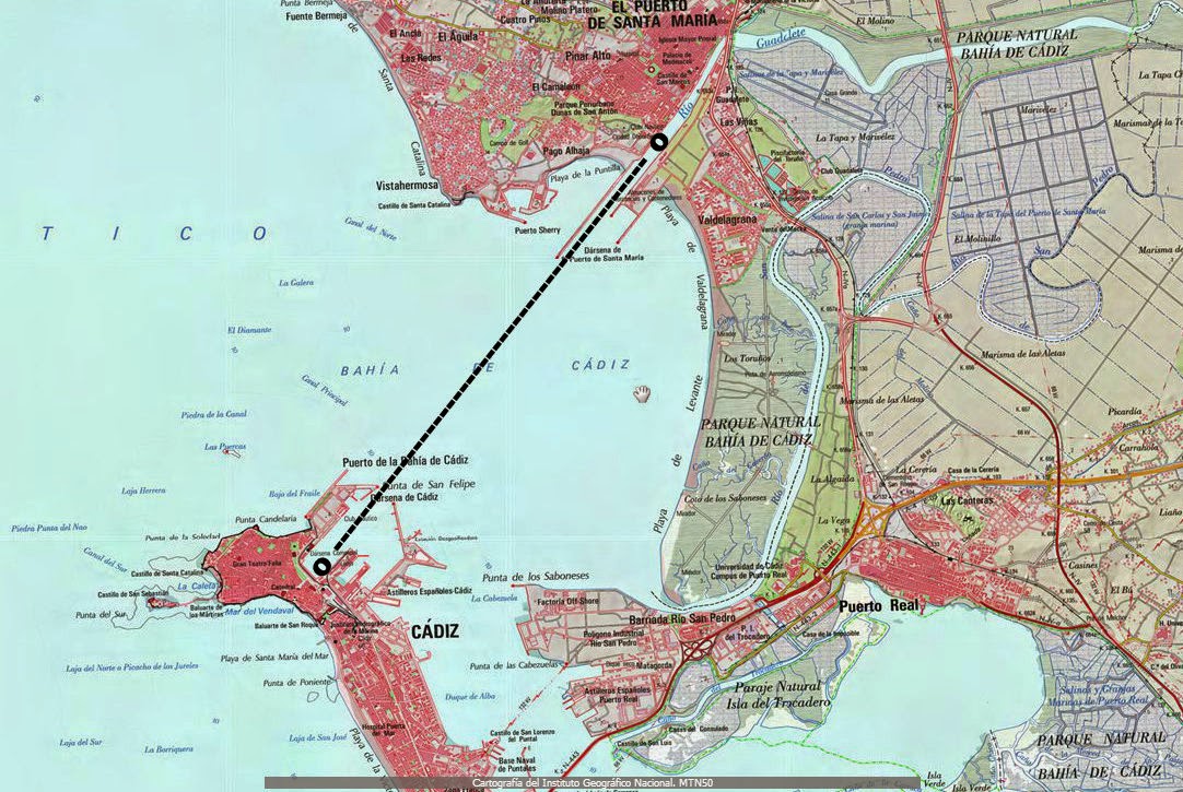 TROTONES BLOG: Del Puerto a Cádiz por mar.