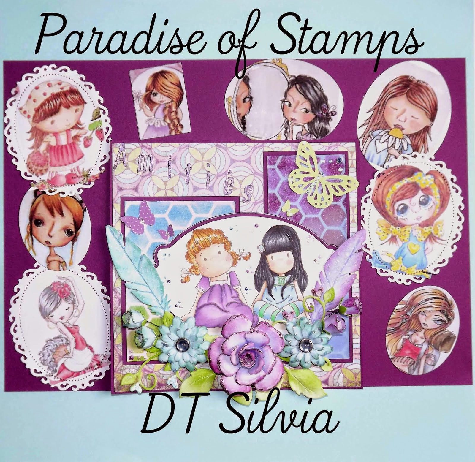 Paradise of Stamp blog challenge previous- DT