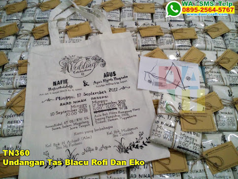 Grosir Undangan Tas Blacu Rofi Dan Eko