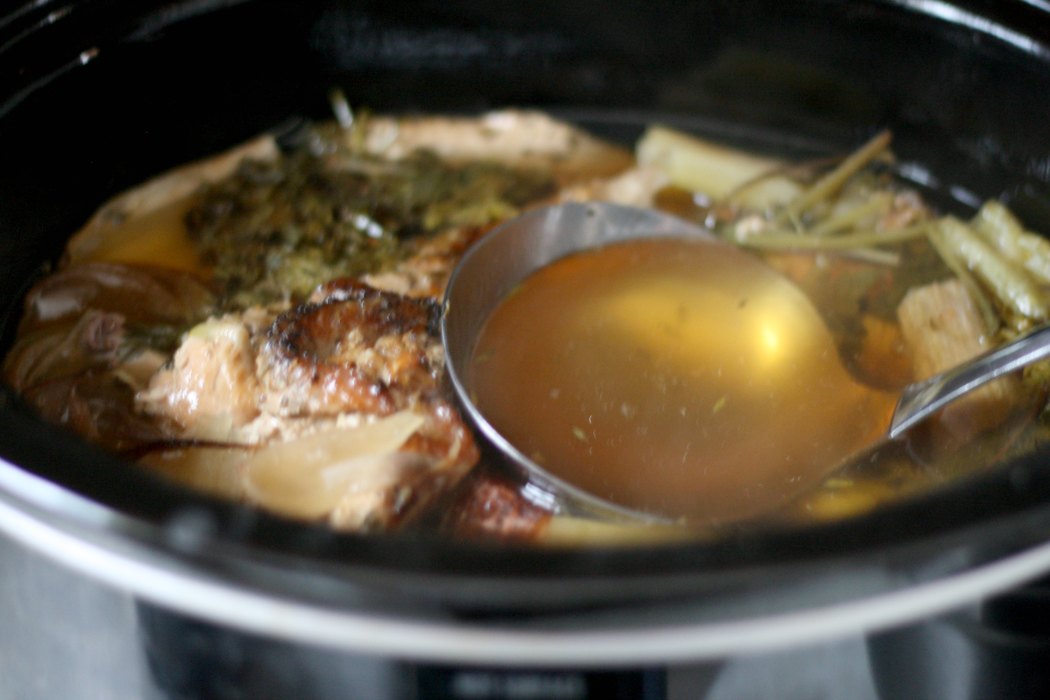 Slow Cooker Turkey Stock All Roads Lead to the Kitchen