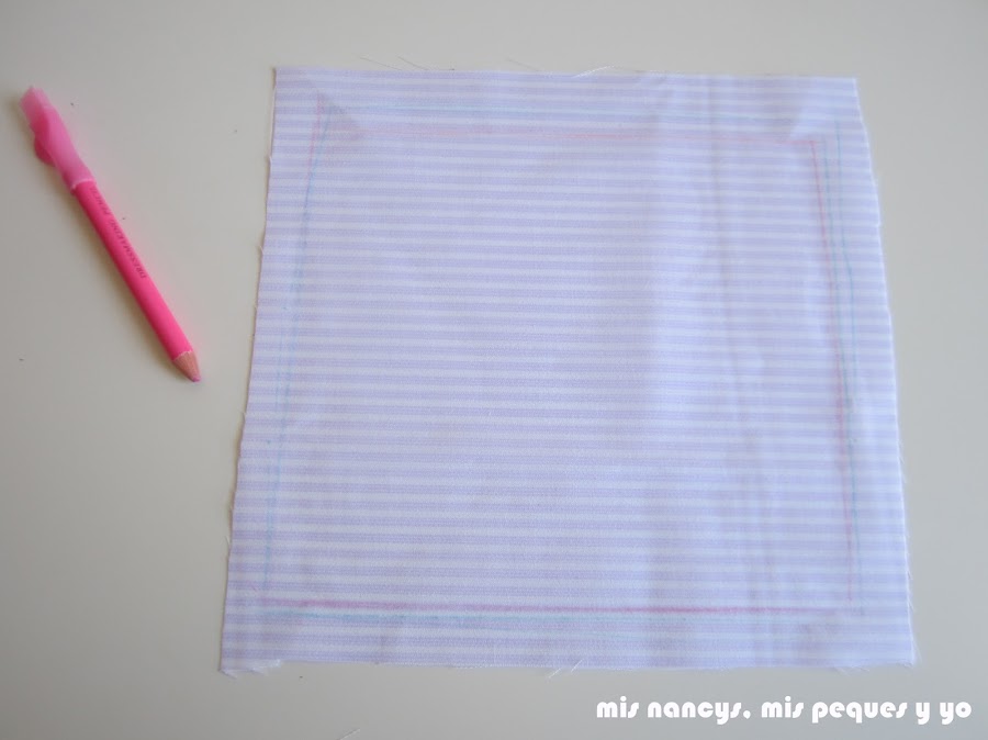 mis nancys, mis peques y yo, tutorial DIY funda cestas, cortar base