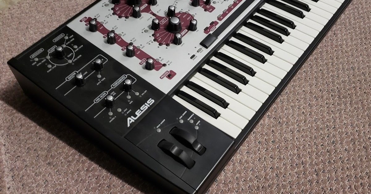 MATRIXSYNTH Red / Burgundy Alesis A6 Andromeda Synthesizer