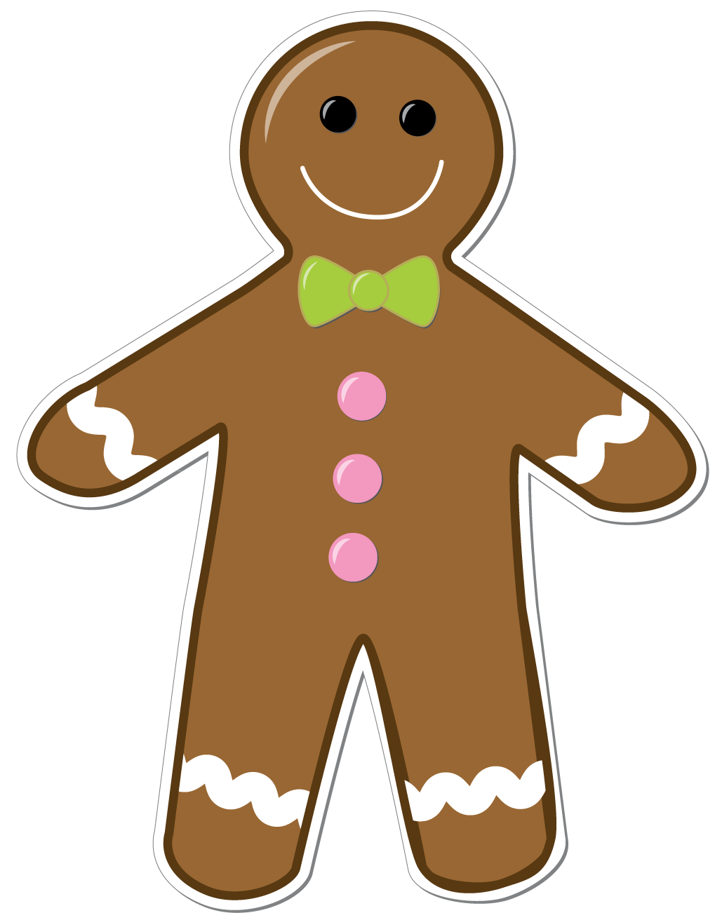christmas gingerbread man clipart - photo #15