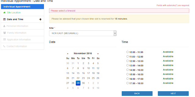 appointment date