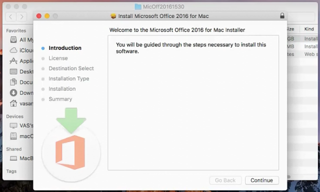 cài đặt Office 2016 cho Macbook