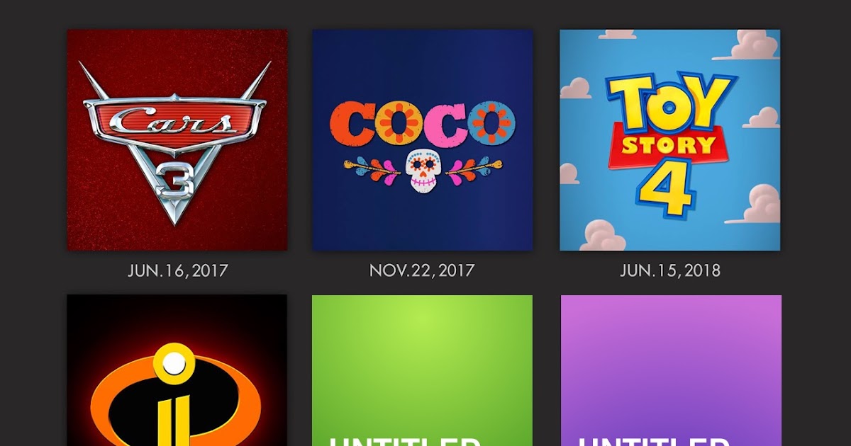 Pixar's Future Film Slate 4 Original Films In