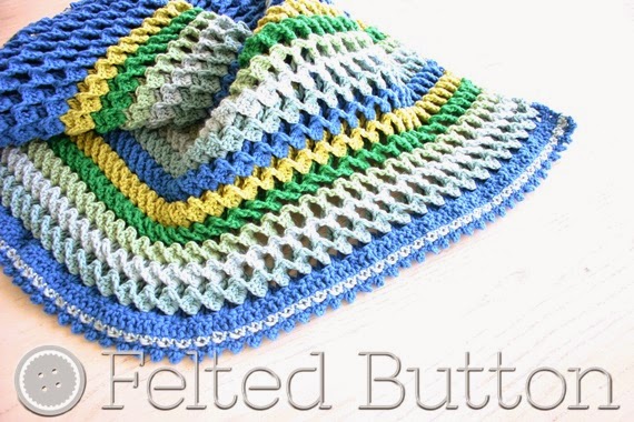 Irish Sea Blanket (crochet pattern by Susan Carlson of Felted Button)