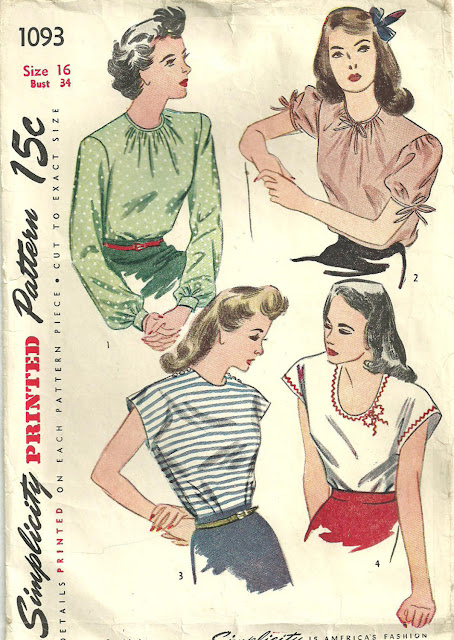 Flashback Summer:  1944 Perfect Summer Shirt (Simplicity 1093)