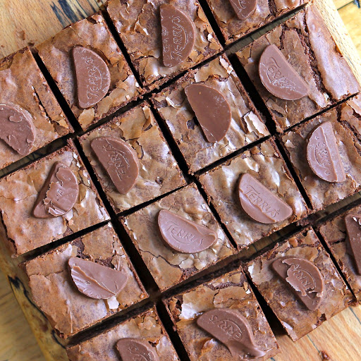 Gluten Free Chocolate Orange Brownies Dark and Dangerous! (free from