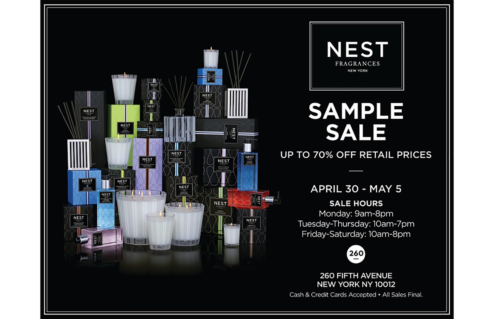fashionably petite Nest Fragrances + S'well + Moleskine Sample Sale