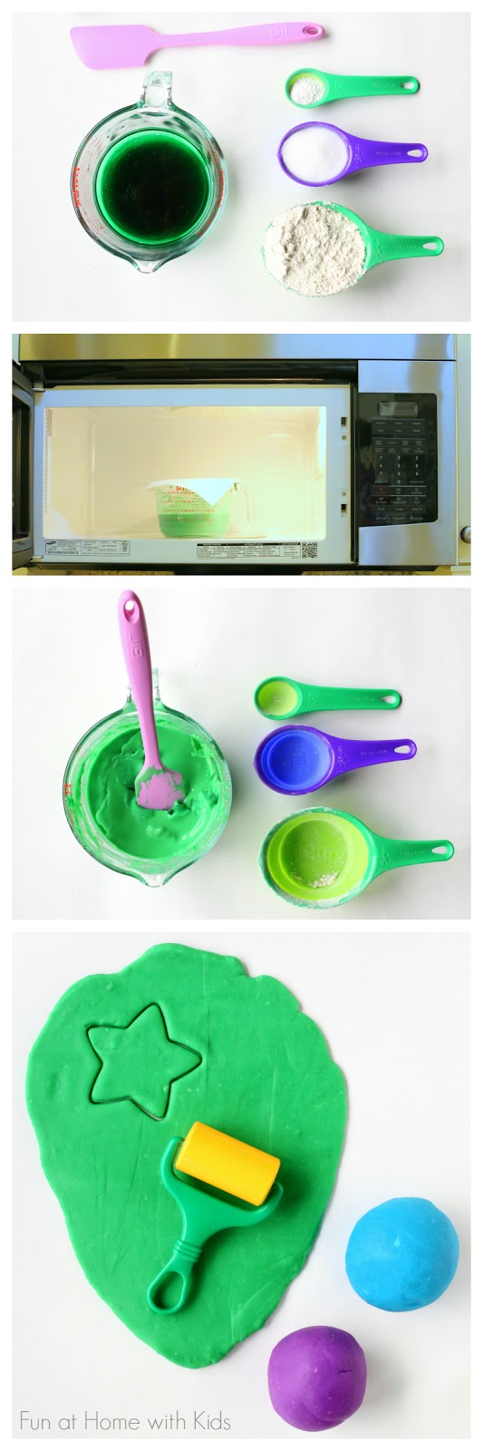 Easiest Ever 5 Minute Microwave Homemade Playdough!
