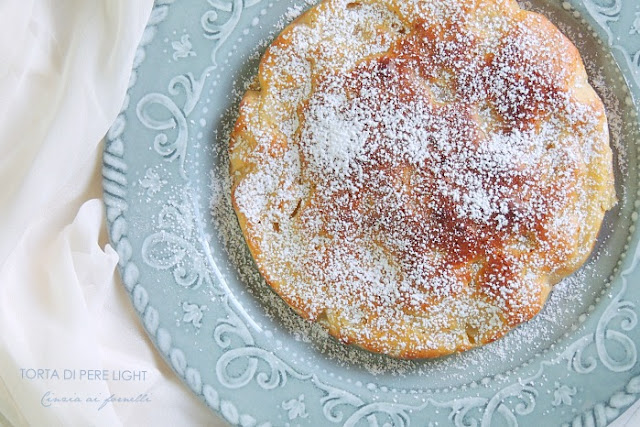 torta con pere light bimby