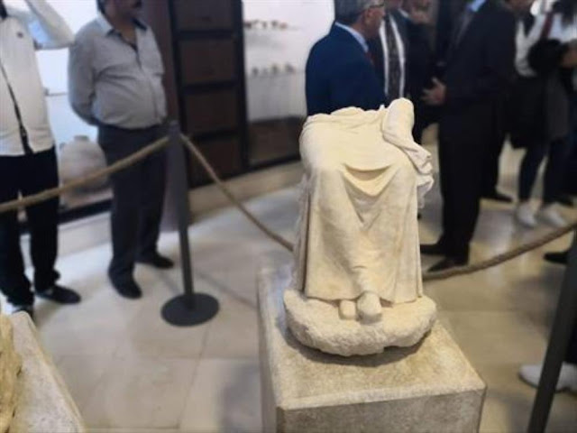Unearthed Graeco-Roman statues unveiled in Jerash