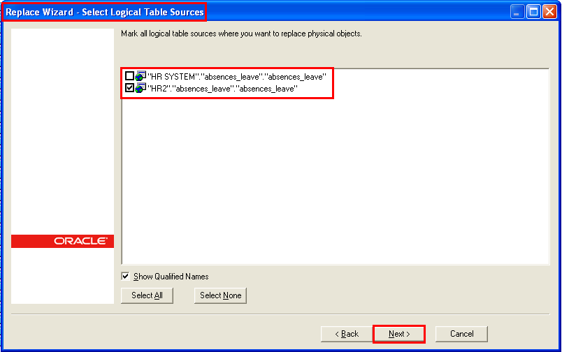 OBIEE Replace Column or Table in Logical Table Sources utility