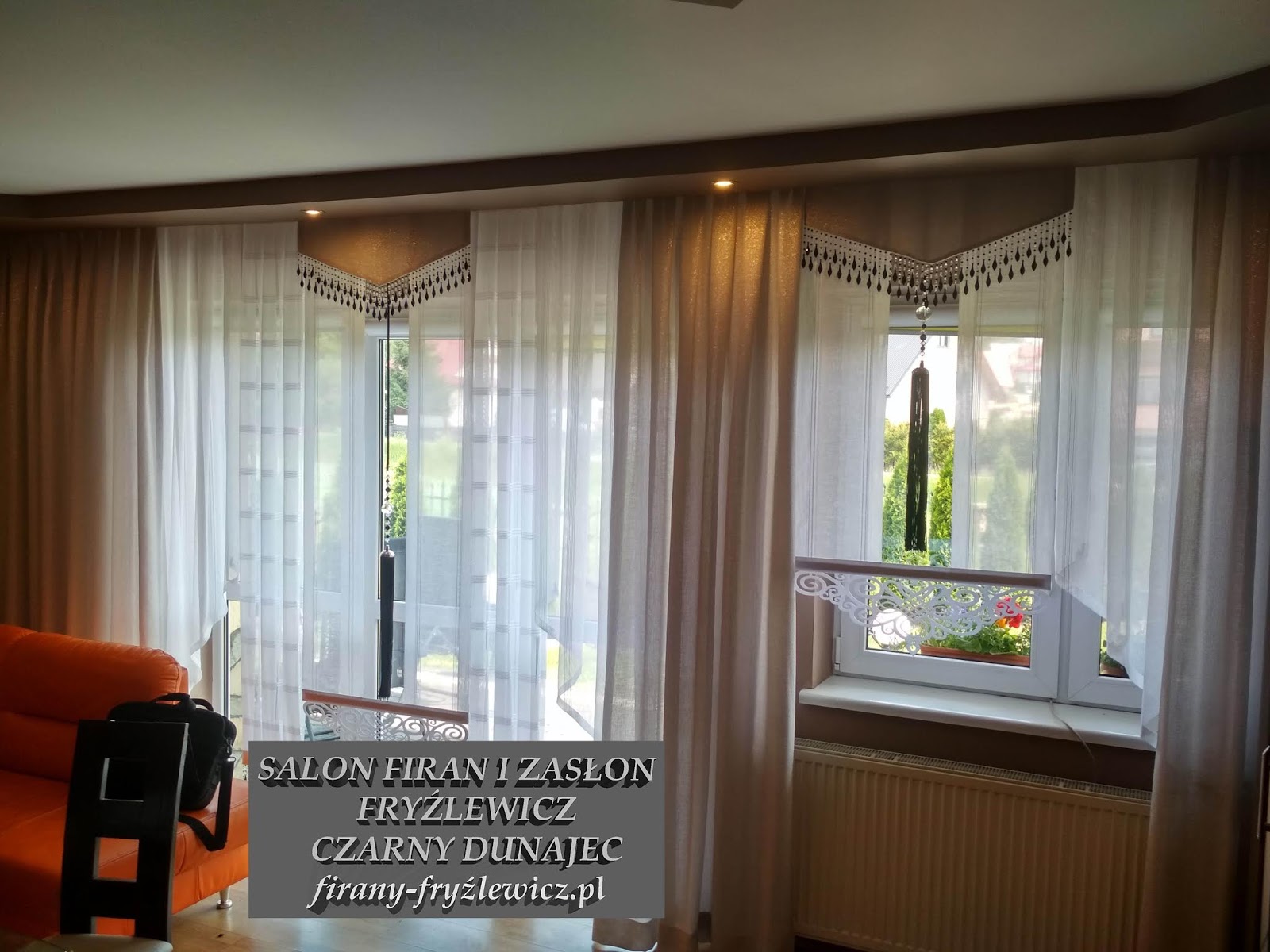 Firany Fryźlewicz Aranżacja Okna W Salonie