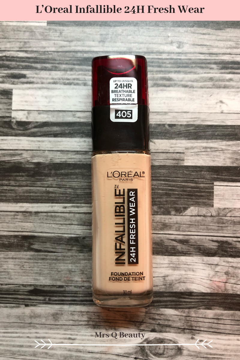 L'Oreal Infallible 24H Fresh Wear Foundation Review - Mrs ...