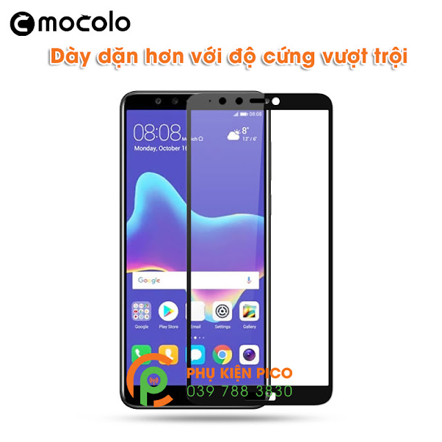 Kính cường lực điện thoại Huawei Y9 2018 full viền chính hãng Mocolo
