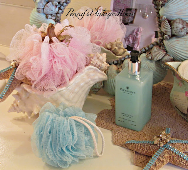 Penny's Vintage Home Recycling Mesh Shower Pouf's