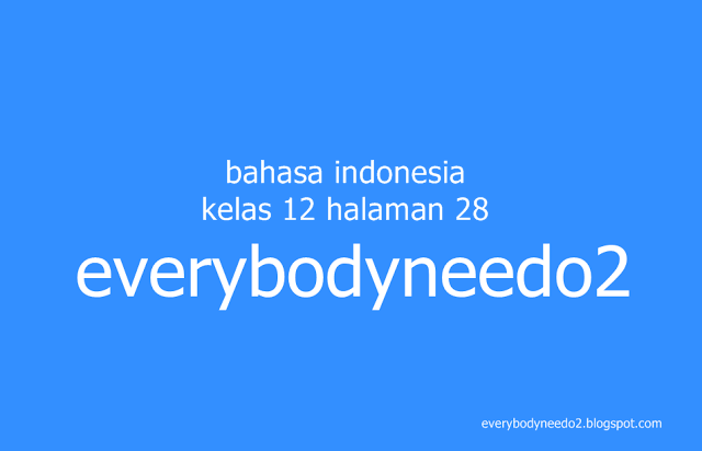 Soal essay bahasa indonesia