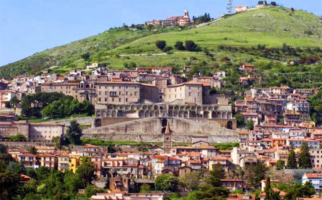 Vista do Museu Arqueológico (antigo santuário) de Palestrina