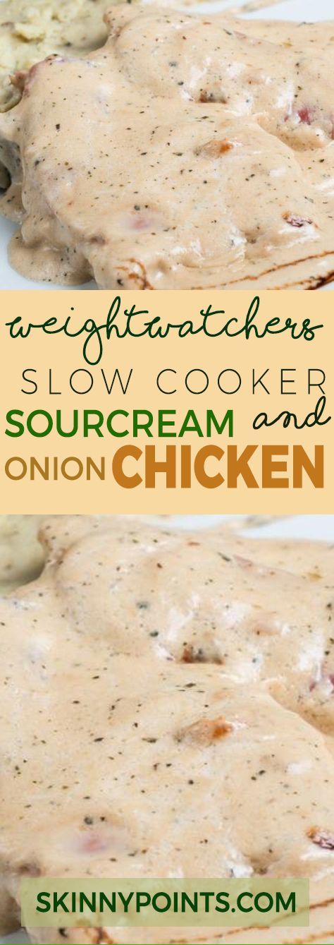 Slow cooker Sour Cream and Onion Chicken